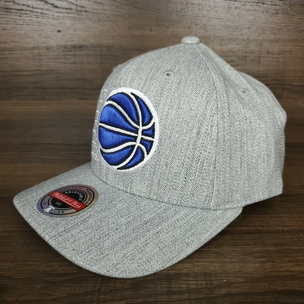 Orlando Magic‎ Mitchell & Ness NBA Snapback Hat Cap 3D Logo Textured Gray NWT